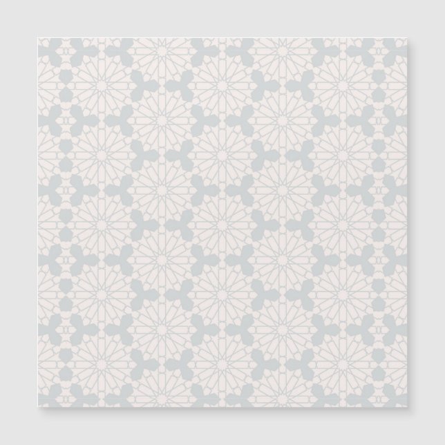 Islamisches geometrisches Muster Magnetkarte (Vorderseite)