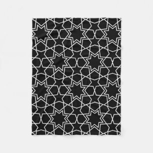 Islamisches geometrisches Musterdesign Arabisch Fleecedecke
