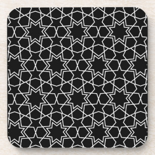 Islamisches geometrisches Musterdesign Arabisch Getränkeuntersetzer