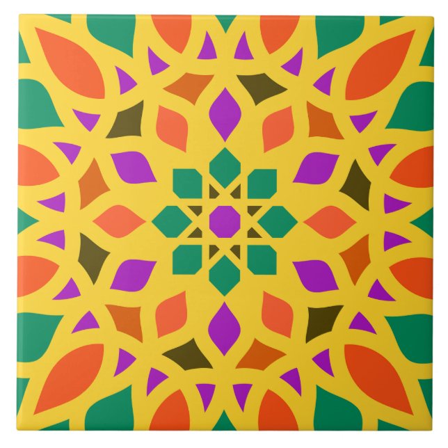 Islamisches geometrisches Musterfliese für Moschee Fliese (Vorderseite)