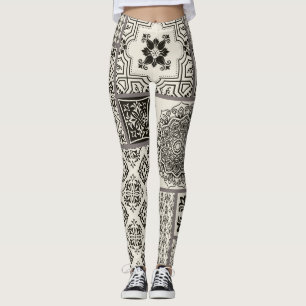 Islamisches Majolika-Fliesenmuster Leggings