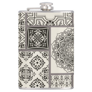 Islamisches Muster aus Keramik Flachmann