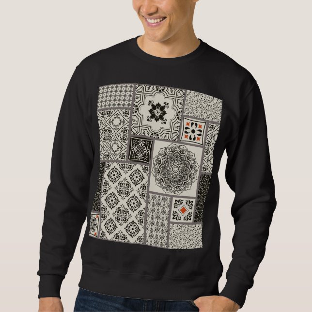 Islamisches Muster aus Keramik Sweatshirt (Vorderseite)