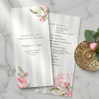 Islamisches Nikah-Programm | Graue Stripe Pfingstr Programm