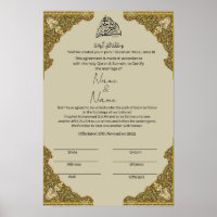Islamisches Nikkah-Zertifikat