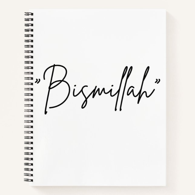 Islamisches Notebook "Bismillah" - Faithful Beg Notizbuch (Vorderseite)