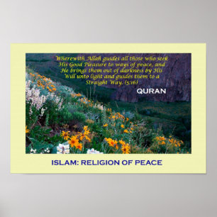 Islamisches Poster (Islam-Religion des Friedens)