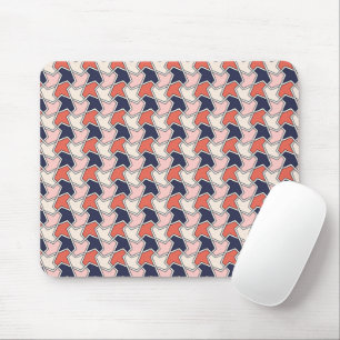 Islamisches Rot Weiß Blau Geometrisches Pfeile Mus Mousepad