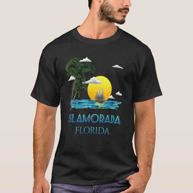 Islamorada Florida Keys Beach Sunset T-Shirt (Vorderseite)