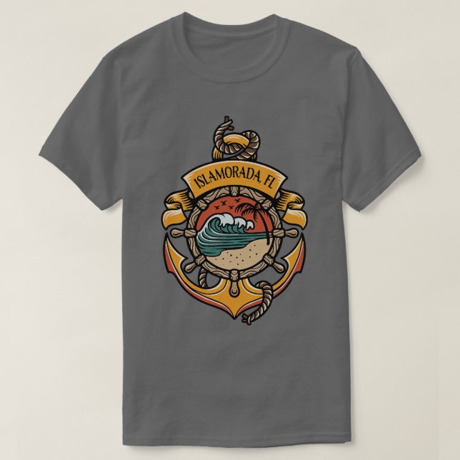 Islamorada Florida Keys Bootfahren T-Shirt (Design vorne)