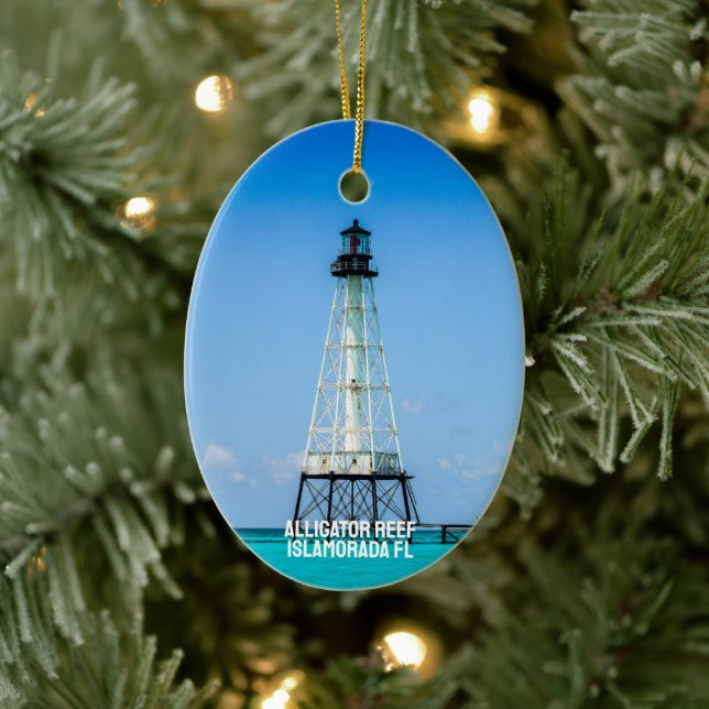 Islamorada Florida Leuchtturm Keramik Ornament (Baum)