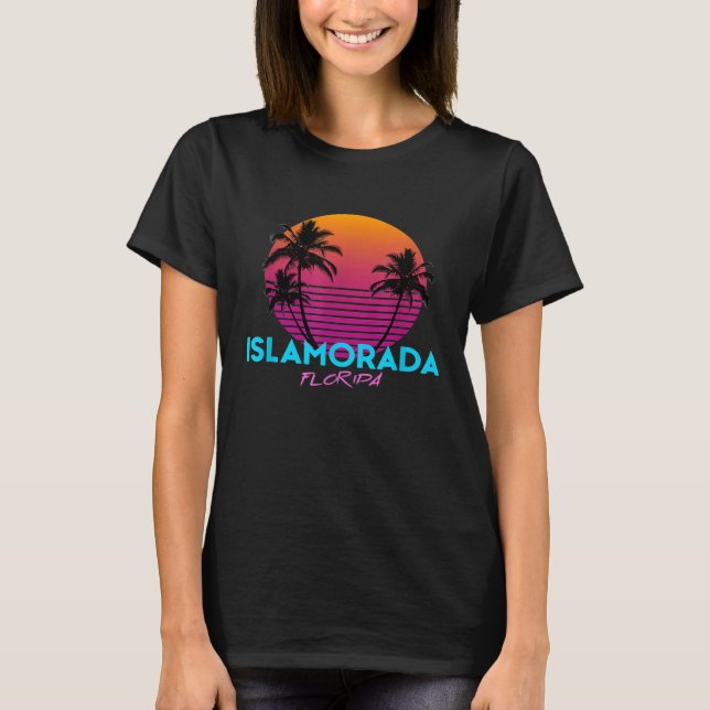 Islamorada Florida Retro 80er T-Shirt (Vorderseite)