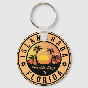 Islamorada Florida Retro Sunset Beach Souvenirs Schlüsselanhänger