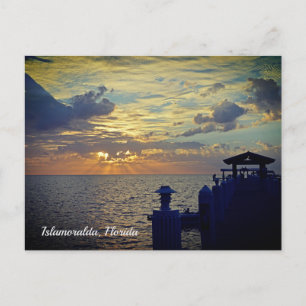 Islamoralda Florida auf dem Dock Postkarte