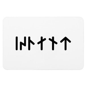 Island ᛁᛋᛚᛅᚾᛏ ~ Jüngere Futhark-Runen Magnet