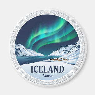 Island Akureyri Magnet