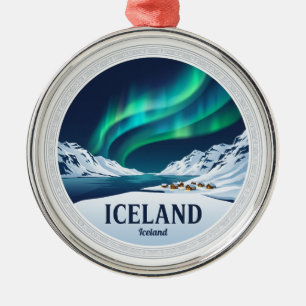 Island Akureyri Ornament Aus Metall