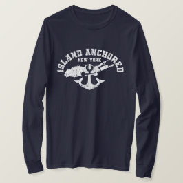 ISLAND ANCHORED - Navy Blue T - Shirt