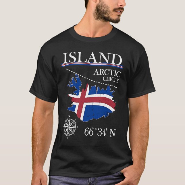 Island  Arctic Circle  Polar North Iceland Iceland T-Shirt (Vorderseite)