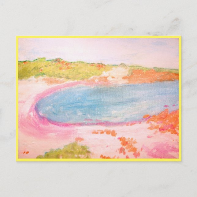 Island Beach Postkarte (Vorderseite)