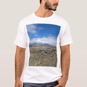 Island Berg Fluss Naturfotografie T-Shirt