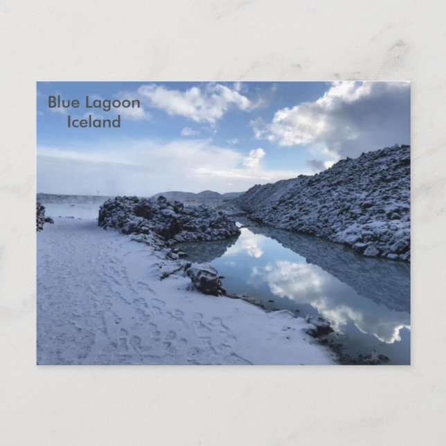 Island - Blaue Lagune, Island Postkarte (Vorderseite)