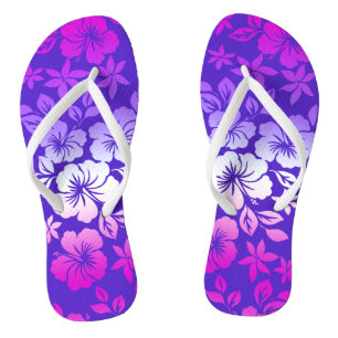 Island Blend Hawaiianischer Hibiskus-Blütenflor Flip Flops