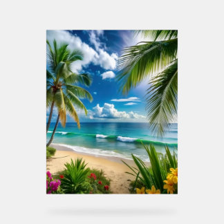 “Island Bloom Horizon” Acrylschild