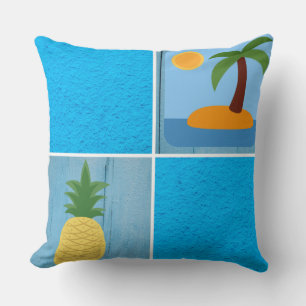 Island Blue Kissen