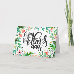 Island Botanischer Muttertag Karte