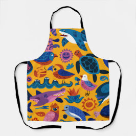 Island Breeze All-Over Print Apron Gift Schürze