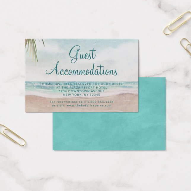 Island Breeze Guest Accommodation Insert Card (Büro)