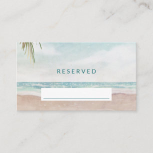 Island Breeze Sandy Beach Reserviert Seating Weddi Platzkarte
