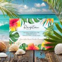 Island Breeze | Tropical Beach Wedding Empfang