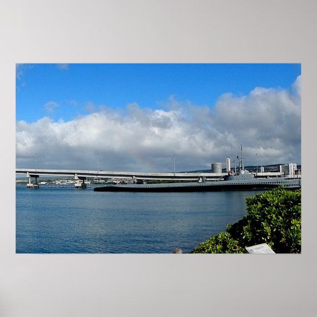 Island Bridge, Pearl Harbour, Hawaii Poster (Vorne)