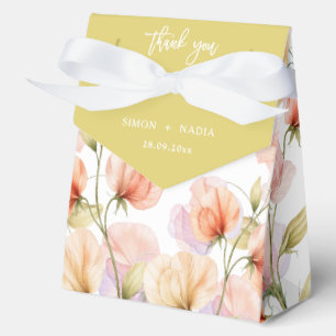 Island Citrus & Floral Süße Erbse Lavendel Hochzei Geschenkschachtel