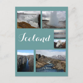 Island Collage 2 Postkarte