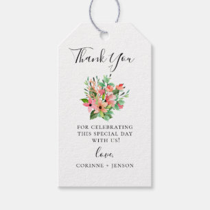 Island Coral Botanical Vielen Dank Geschenkanhänger