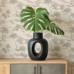 Island Dreams   Beige & Creme Wallpaper tropisch Tapete