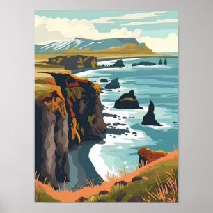 Island drucken Island Illustration Island Reise Poster