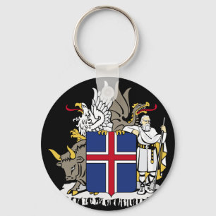 Island-Emblem Schlüsselanhänger