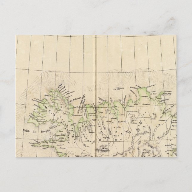 Island, Europa Postkarte (Vorderseite)