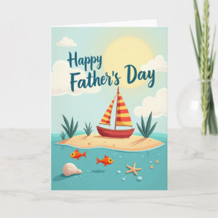 Island Fathers Day Sonnenschein Karte