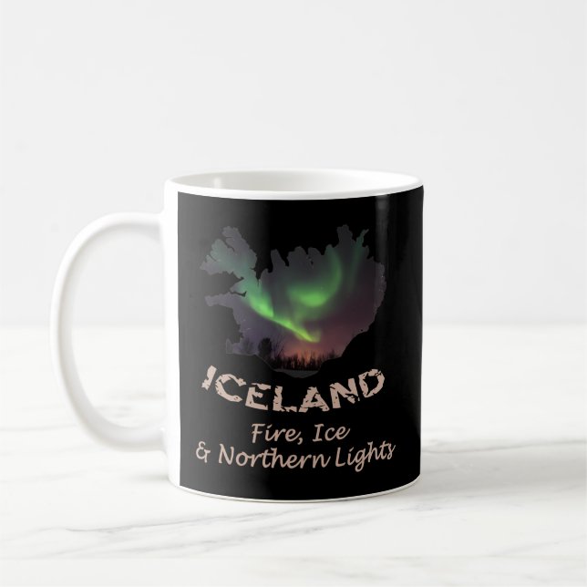 Island - Feuerlöscher Aurora Kaffeetasse (Links)