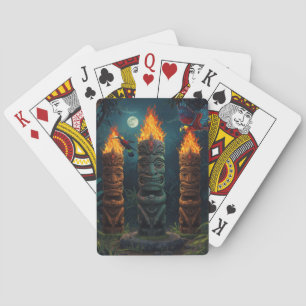 Island Fire Tiki Spielkarten
