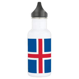 Island-Flagge Edelstahlflasche