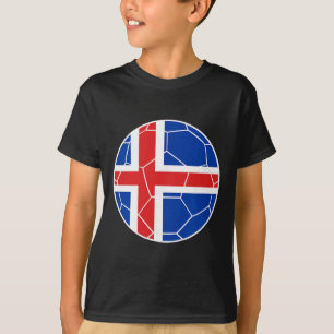 Island Flagge Fußball Island Fußball T-Shirt
