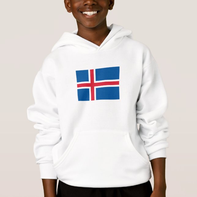 Island-Flagge Hoodie (Vorderseite)