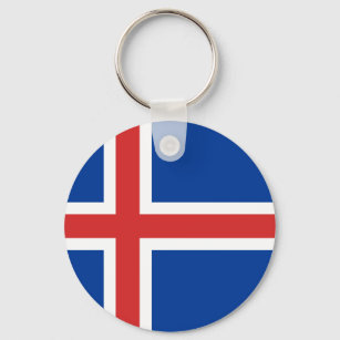 Island - Flagge Ísland Schlüsselanhänger