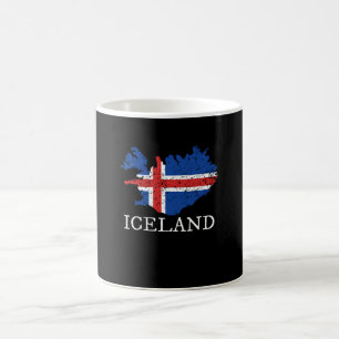 Island-Flagge Kaffeetasse